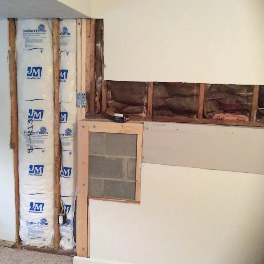 Wall insulation replacement during Contents Cleaning & Restoration in St. Augustine Beach